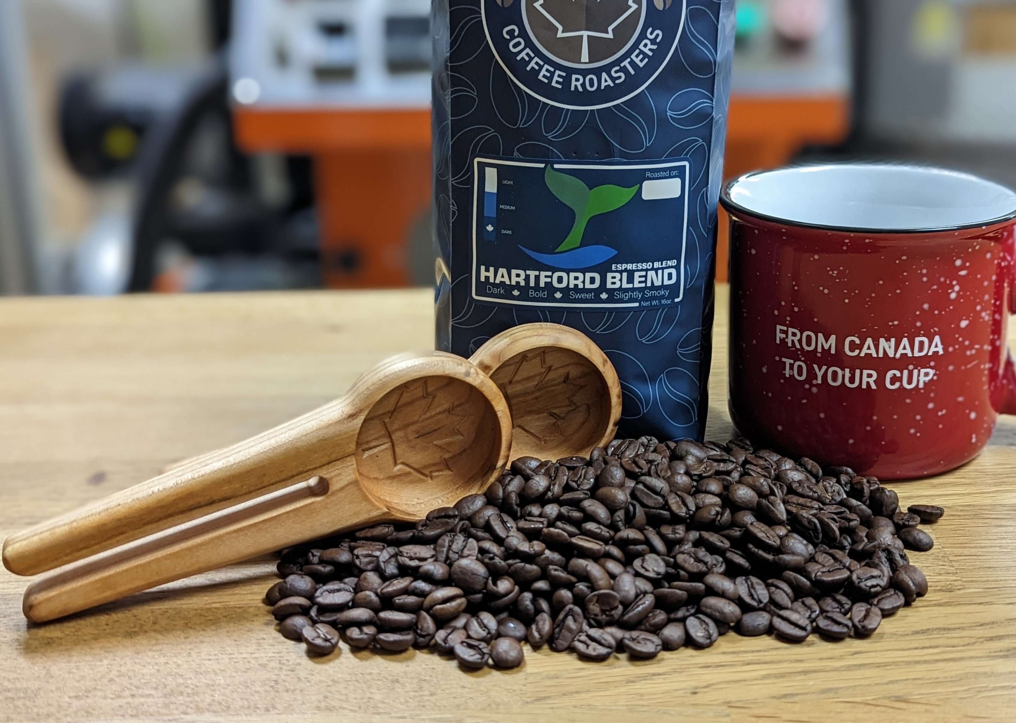 Wood Coffee Scoop + Bag Clip