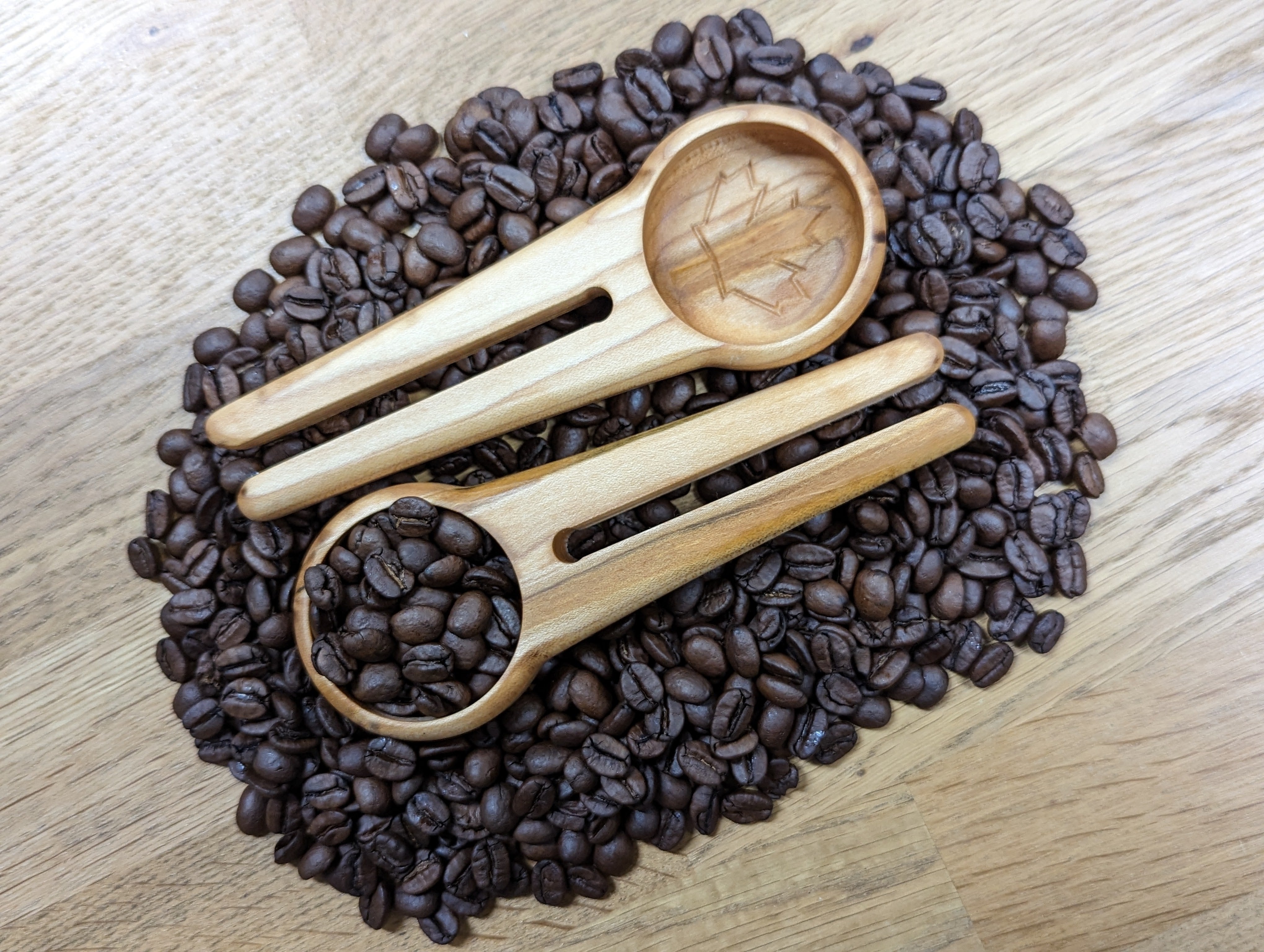 Wood Coffee Scoop + Bag Clip