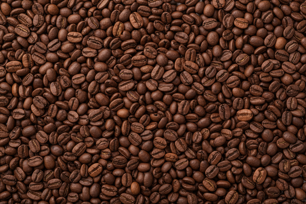 make it only coffee beans, top down